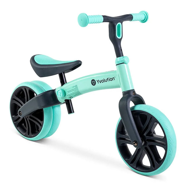 Yvolution Velo Junior Balance Bike Green | Adjustable for Ages 18 Months to 3 Years