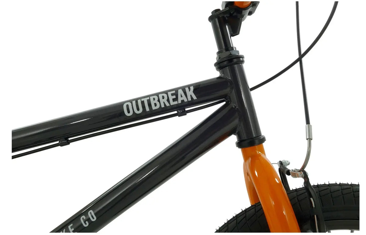Zombie Outbreak 20" BMX Bike - Alloy Wheels, Stunt Pegs, Black/Orange