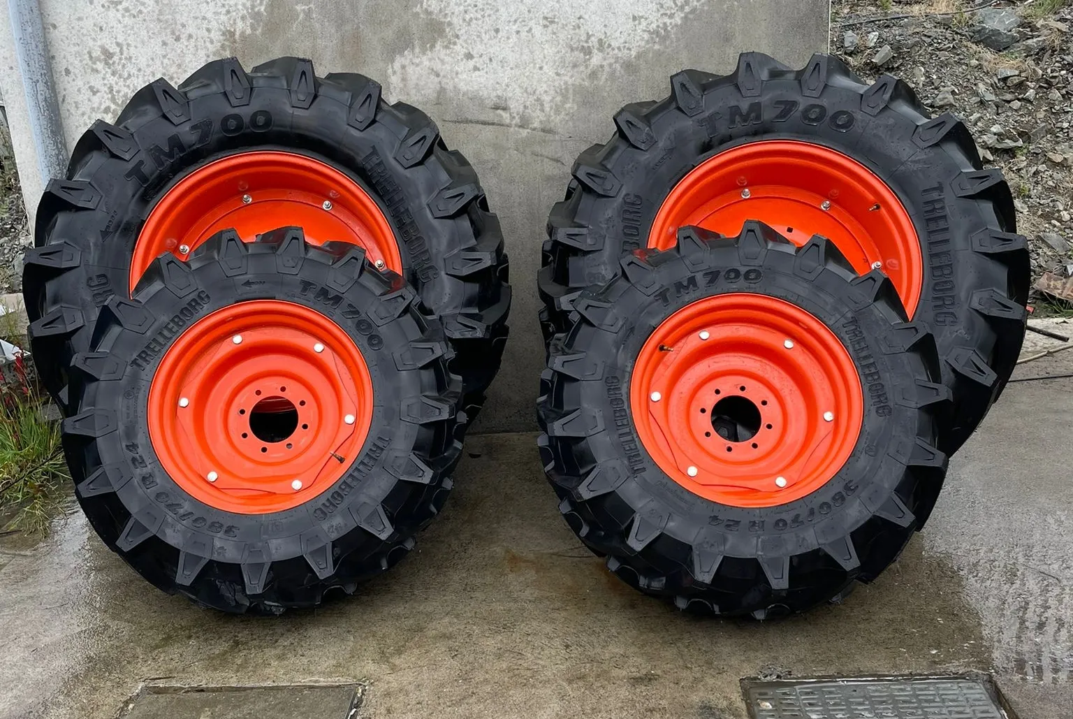 Trelleborg 520/70R34 x2 + 380/70R28 x2 Ag Tyres + Rims