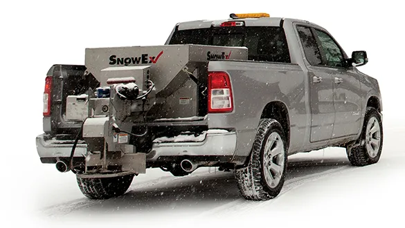 SnowEx Helixx 12140 Stainless Steel Compact Salt Spreader for UTVs and Trucks