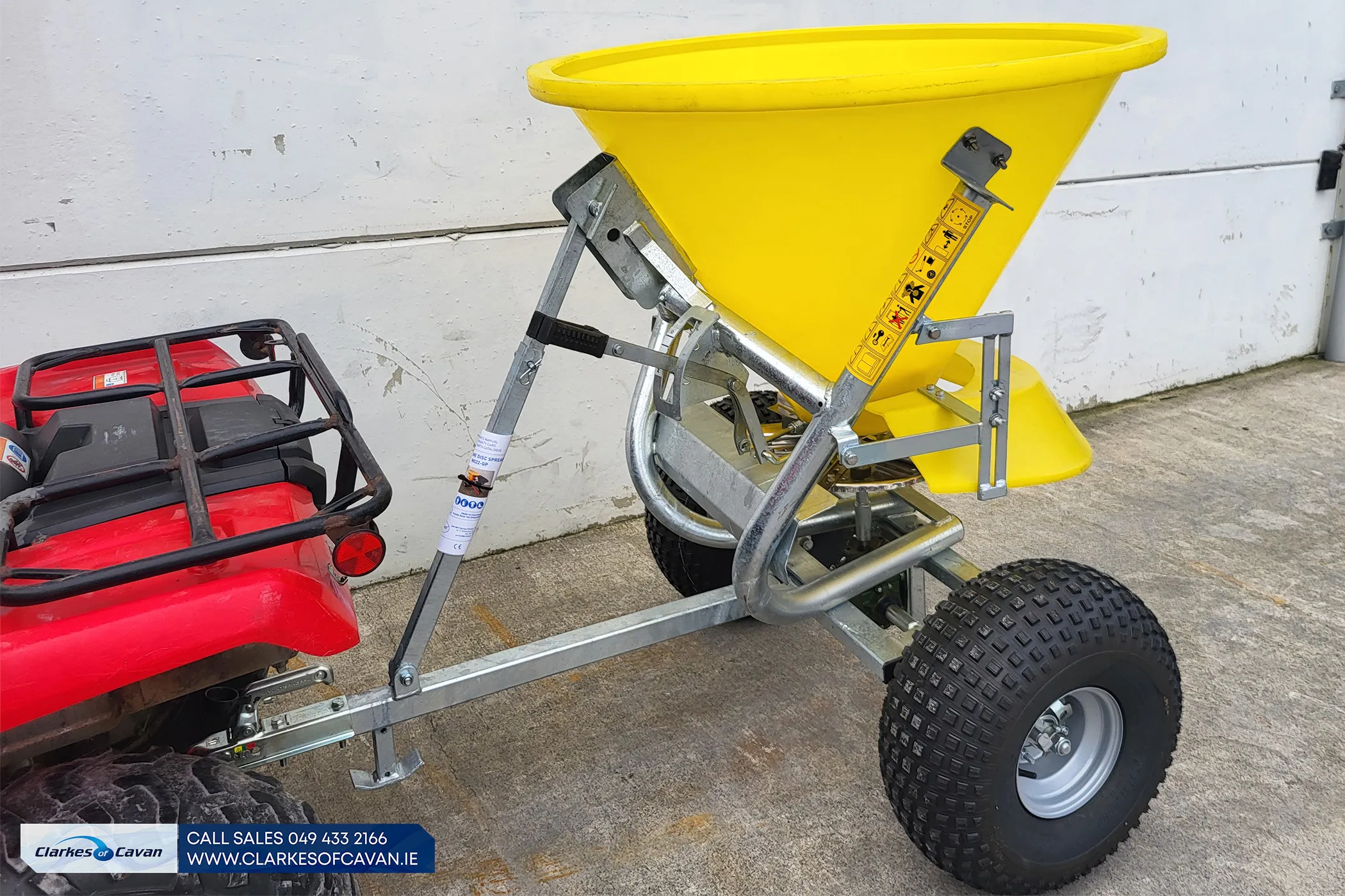 Jarmet Quad Salt Spreader with Cover - 300L Capacity