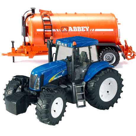 Bruder New Holland T8040 With Abbey Tanker