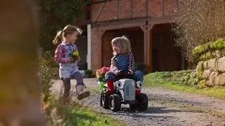 Rolly Kids Little Grey Fergie Pedal Tractor & Trailer