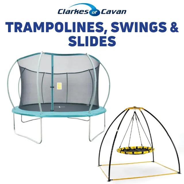 Trampolines, swings & slides